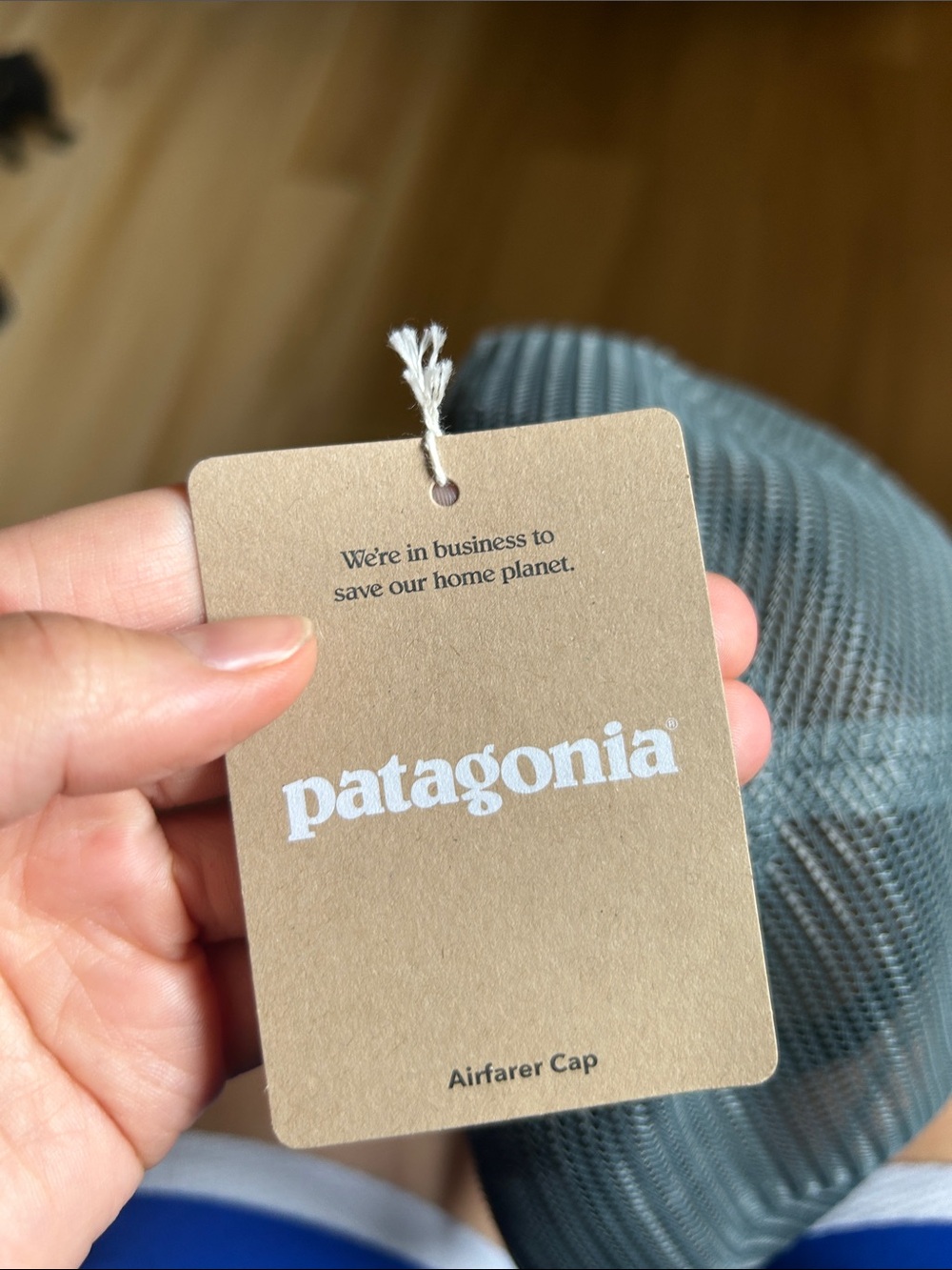 Patagonia Two-Tone Cream and Gray Trucker Hat with Colorful Embroidery - Picture 3 of 5
